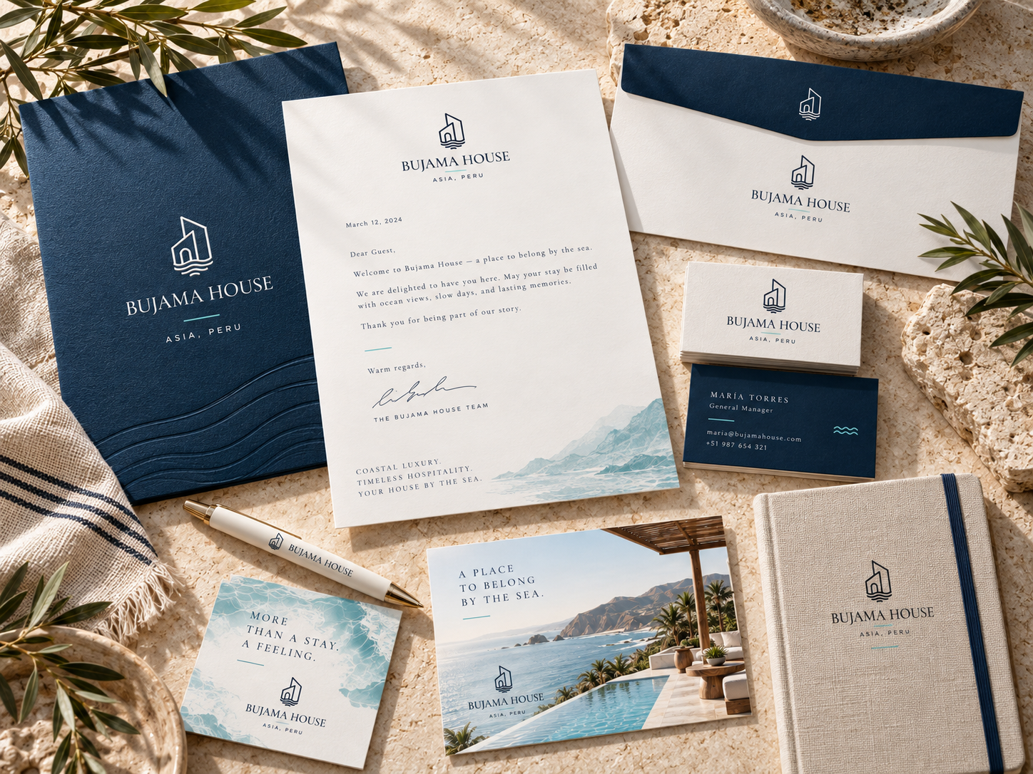 Branding para casa de playa Bujama House